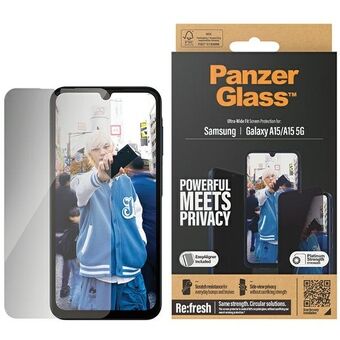PanzerGlass Ultra-Wide Fit Sam A15 / A15 5G Privacy Screen Protection Easy Aligner Inbegrepen P7349