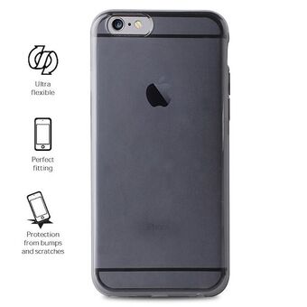 Puro Plasma Cover iPhone 7 Plus zwarte hoes / zwart transp IPC755PLASMABLK