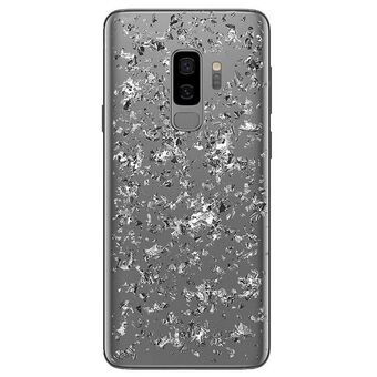 Puro Glam Ice Light Samsung G965 S9 Plus met metallic zilveren elementen SGS9PICELIGHT1SIL