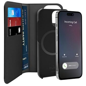 Puro Wallet Afneembaar iPhone 14 Pro Max 6,7" 2in1 MagSafe zwart/zwart PUIPC14P67BKMAG1BLK