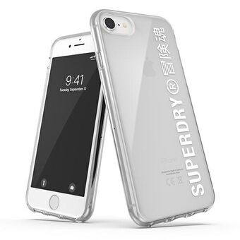 SuperDry Snap iPhone 6 / 6s / 7/8 / SE 2020 / SE 2022 Doorzichtig hoesje wit / wit 41573