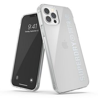 SuperDry Snap iPhone 12/12 Pro Clear Case e zilver / zilver 42591