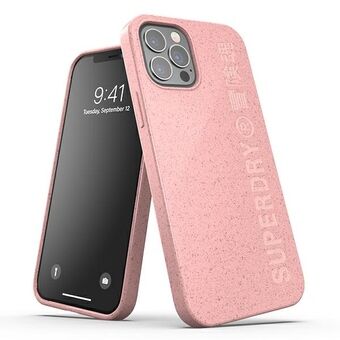 SuperDry Snap iPhone 12 / iPhone 12 Pro composteerbare hoes roze