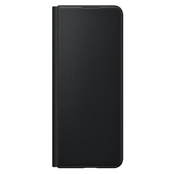Hoesje Samsung EF-FF926LBEGWW Z Fold 3 zwart / zwart leer Flip Cover