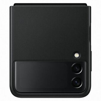 Etui Samsung EF-VF711LBEGWW Flip 3 zwart/zwart lederen hoesje.
