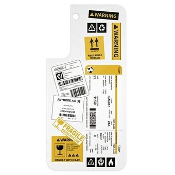 Samsung GP-TOU021AMCWW paneel voor Galaxy S22 Frame Cover + wit/wit