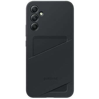 Etui Samsung EF-OA146TBEGWW A14 5G A146 zwart/zwart Kaartsleufhoesje