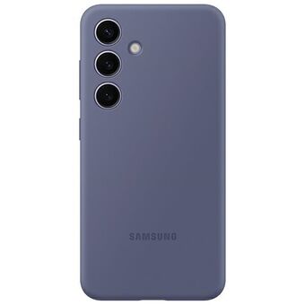 Etui Samsung EF-PS921TVEGWW S24 S921 paars/violet Siliconen Hoesje