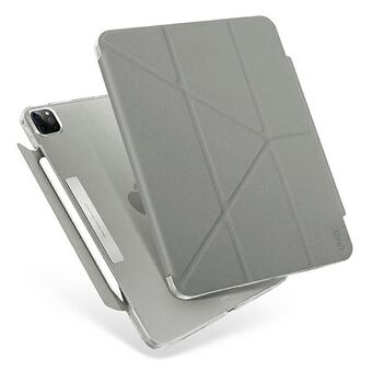 UNIQ case Camden iPad Pro 11 "(2021) grijs / fossiel grijs Antimicrobieel