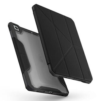 UNIQ-hoes voor Trexa iPad 10.2 "2021/2020/2019 Antimicrobieel zwart / zwart