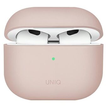 UNIQ-etui Lino AirPods 3e generatie. Roze/blush pink van silicone.