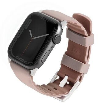 UNIQ band Linus Apple Watch Series 4/5/6/7/8 / SE / SE2 38/40 / 41mm. Airosoft Silicone roze / blush roze