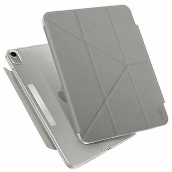 UNIQ hoesje Camden iPad 10e generatie (2022) grijs/grijs fossiel Antimicrobieel
