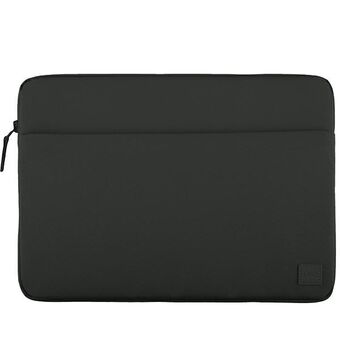 UNIQ etui Vienna laptop Sleeve 14" zwart/midnight black Waterdicht RPET