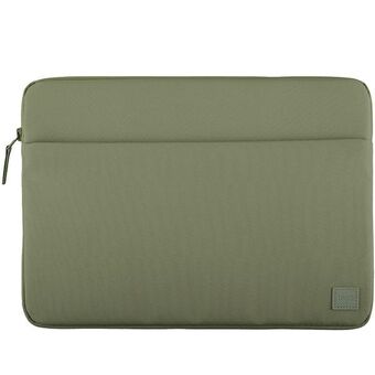 UNIQ hoesje Vienna laptop Sleeve 14" groen/laurel groen Waterafstotend RPET