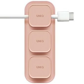 UNIQ Pod Mag magnetische kabelhouder + roze/blozend roze voet