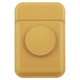 UNIQ Flixa magnetische kaarthouder met standaard geel/canary geel MagSafe