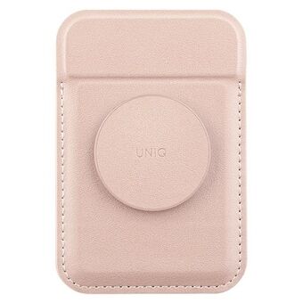 UNIQ Flixa magnetische kaarthouder met standaard roze/blush pink MagSafe