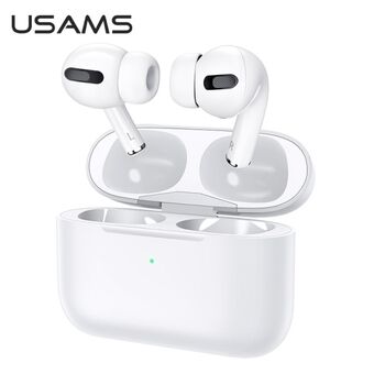 USAMS Bluetooth 5.0-hoofdtelefoon TWS Emall-serie draadloos wit / wit BHUYM01 (US-YM001)