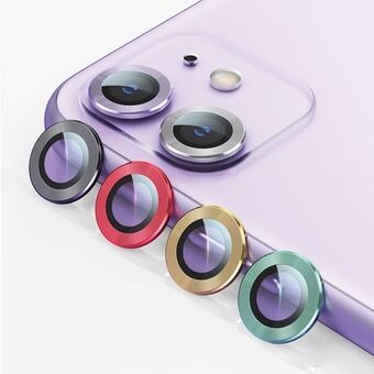 USAMS cameralens glas iPhone 11 Pro metalen ring zilver/zilver BH571JTT03 (US-BH571)
