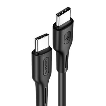 USAMS Kabel U43 USB-C naar USB-C 100W PD Fast Charge 5A 1.2m zwart SJ459USB01 (US-SJ459)