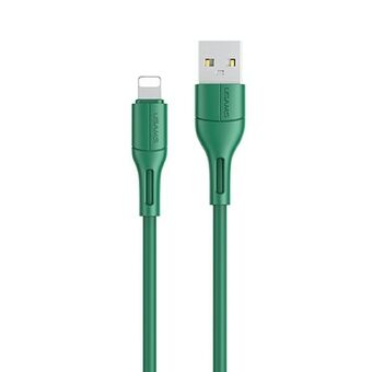 USAMS kabel U68 lightning 2A snelladend 1m groen/groen SJ500USB04 (US-SJ500)