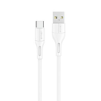 USAMS kabel U68 USB-C 2A Snel opladen 1m wit/wit SJ501USB02 (US-SJ501)