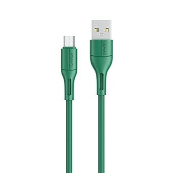 USAMS kabel U68 microUSB 2A snelladen 1m groen/groen SJ502USB04 (US-SJ502)