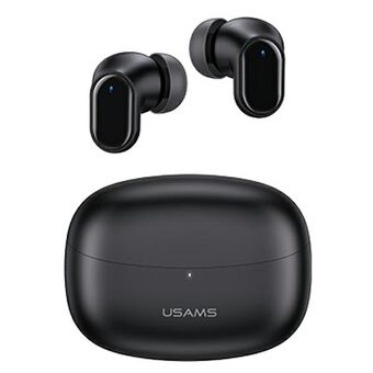 USAMS Bluetooth 5.1 TWS hoofdtelefoon BH-serie draadloos zwart/zwart BHUBH01
