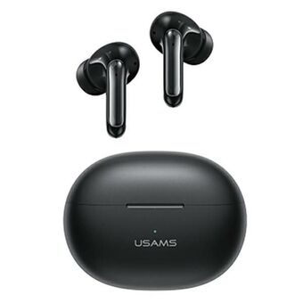 USAMS Bluetooth 5.3 TWS X-don-serie draadloze hoofdtelefoon Zwart/zwart BHUENCXD01 (US-XD19)