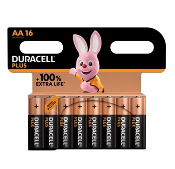Duracell Plus 100% MN1500 AA - 16 stuks
