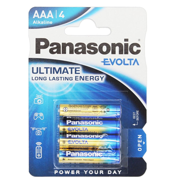 Panasonic Evolta AAA Batterijen - 4 st