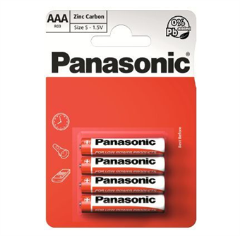 Panasonic Special Power AAA Batterijen - 4 st