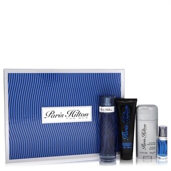 Paris Hilton by Paris Hilton - Gift Set -- 3.4 oz  Eau De Toilette Spray + 3 oz Body Wash + 2.75 oz Deodorant Stick + .25 Mini EDT Spray - voor mannen