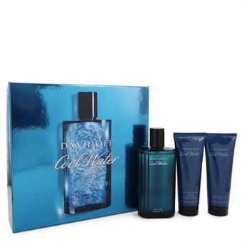 Cool Water by Davidoff - Gift Set -- 4.2 oz Eau De Toilette Spray + 2.5 oz After Shave Balm + 2.5 oz Shower Gel - voor mannen