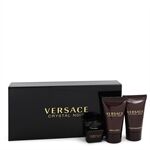 Crystal Noir by Versace - Gift Set -- .17 oz Mini EDT + .8 oz Shower Gel + .8 oz Body Lotion - voor vrouwen