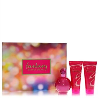 Fantasy by Britney Spears - Gift Set -- 3.3 oz Eau De Parfum Spray + 3.3 oz Body Souffle + 3.3 oz Shower Gel - voor vrouwen