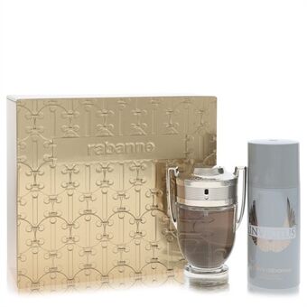 Invictus by Paco Rabanne - Gift Set -- 3.4 oz Eau De Toilette Spray + 5.1 oz Deodorant Spray - voor mannen