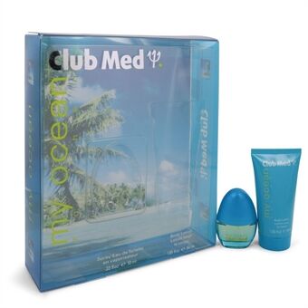 Club Med My Ocean by Coty - Gift Set -- .33 oz Mini EDT Spray + 1.85 oz Body Lotion - voor vrouwen
