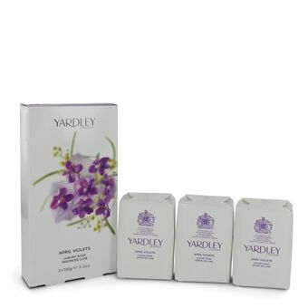 April Violets by Yardley London - 3 x 104 ml Soap 104 ml - voor vrouwen