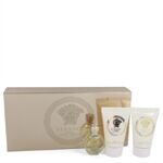 Versace Eros by Versace - Gift Set -- .17 oz Mini EDP + .8 oz Shower Gel + .8 oz Body Lotion - voor vrouwen