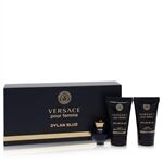 Versace Pour Femme Dylan Blue by Versace - Gift Set -- 0.17 oz Mini EDP + 0.8 oz Body Lotion + 0.8 oz Shower Gel - voor vrouwen