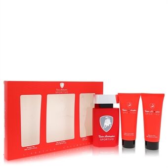 Lamborghini Sportivo by Tonino Lamborghini - Gift Set -- 4.2 oz Eau De Toilette Spray + 3.4 oz Shower Gel + 3.4 oz After Shave Balm - voor mannen
