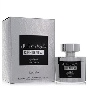 Lattafa Confidential Platinum by Lattafa - Eau De Parfum Spray (Unisex) 100 ml - voor mannen
