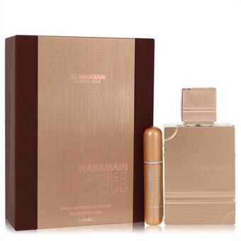 Al Haramain Amber Oud Gold Edition Extreme by Al Haramain - Gift Set 100 ml 3.4 Pure Perfume Spray + 0.34 oz Refillable Spray - voor vrouwen