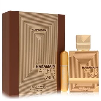Al Haramain Amber Oud Gold Edition Extreme by Al Haramain - Gift Set 100 ml 3.4 Pure Perfume Spray + 0.34 oz Refillable Spray - voor vrouwen