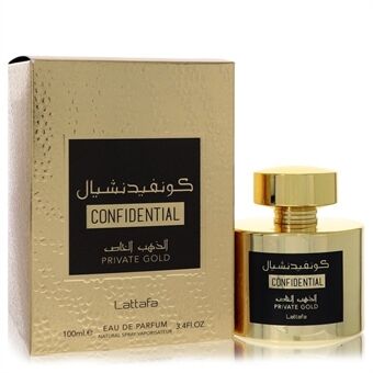 Lattafa Confidential Private Gold by Lattafa - Eau De Parfum Spray (Unisex) 100 ml - voor mannen