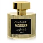 Lattafa Confidential Private Gold by Lattafa - Eau De Parfum Spray (Unisex Unboxed) 100 ml - voor mannen
