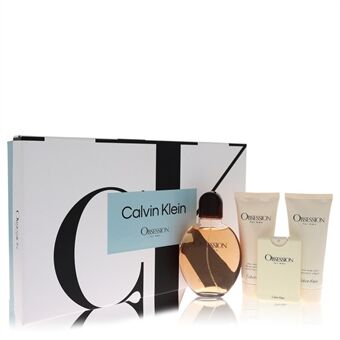 Obsession by Calvin Klein - Gift Set -- 4.2 oz Eau De Toilette Spray + .67 oz Mini EDT Spray + 3.4 oz After Shave Balm + 3.4 oz Body Wash - voor mannen
