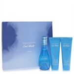 Cool Water by Davidoff - Gift Set -- 3.4 oz Eau De Toilette Spray + 2.5 oz Body Lotion + 2.5 oz Shower Gel - voor vrouwen